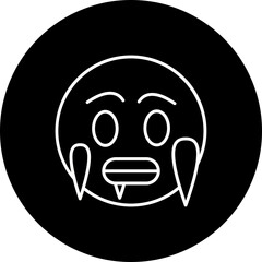 Cold Line Inverted Icon
