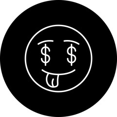 Greed Line Inverted Icon