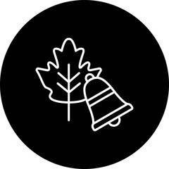 Obraz premium Autumn Bell Line Inverted Icon