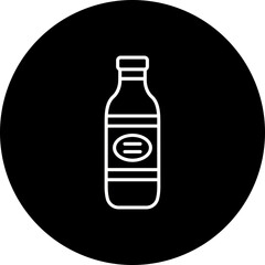 Bottle Line Inverted Icon