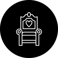 Chair Line Inverted Icon