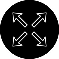 Resize Line Inverted Icon