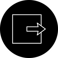 Logout Line Inverted Icon