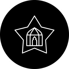 Star Line Inverted Icon