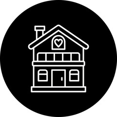 House Line Inverted Icon