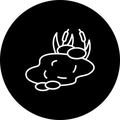 Pond Line Inverted Icon