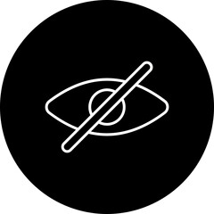 Hide Line Inverted Icon