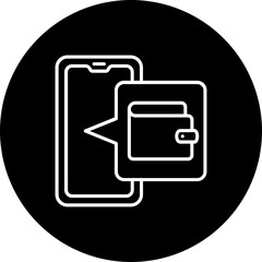 Wallet Line Inverted Icon