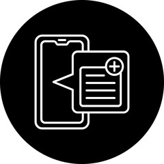 Note Line Inverted Icon