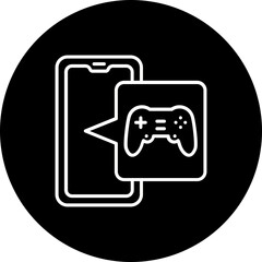 Game Line Inverted Icon