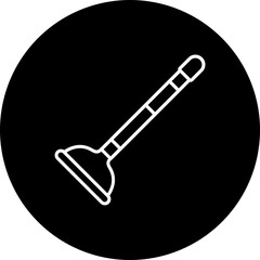 Plunger Line Inverted Icon