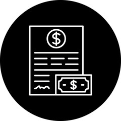 Loan Line Inverted Icon