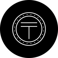 Tenge Line Inverted Icon