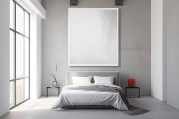 Modern Minimalist and Contemporary Interior Design and interior Mockup with Frame Mockup