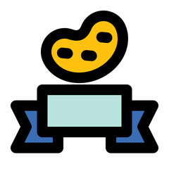 art celebration fill icon set of world art day celebration