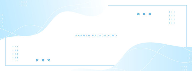 banner background. colorful, gradation of white and blue .wave effect 