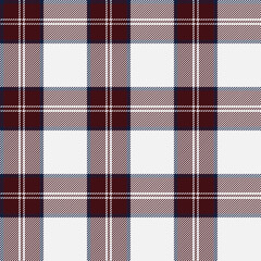 Brown and white plaid seamless pattern.Vector illustration.