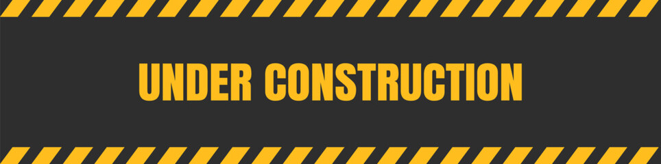 under construction background. under construction sign background with black and yellow stripes. black and yellow stripes warning caution sign.