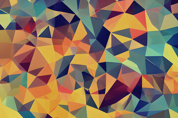 Obraz premium Abstract background of pastel color polygons 3D. Vector Illustration.