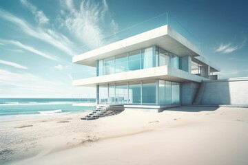 Obraz na płótnie Canvas beach house. Generative AI