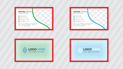 abstract Business Card Layout.
