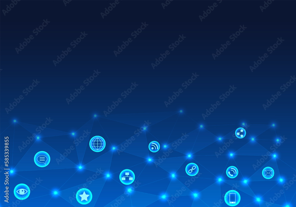 Poster network that distributes data through smart technology. to do business conveniently. or searching fo