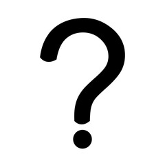 Question mark icon vector, question icon flat design isolated on white background. 