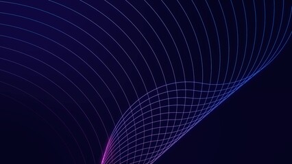 Abstract Digital Line Wave background, Technology Background