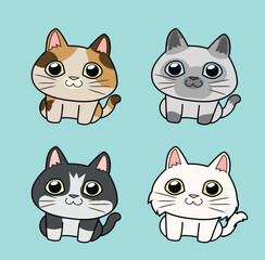 set of cats