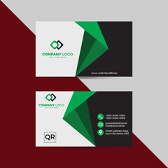 The simple business card template design