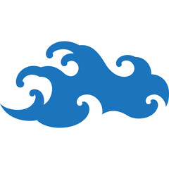 water wave oriental style shape for decoration,ornament, website, web, mobile app, printing, banner, logo, poster design, etc.