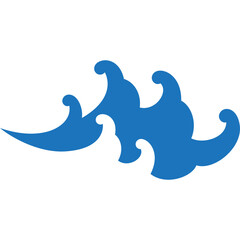oriental sea wave shape for decoration,ornament, website, web, mobile app, printing, banner, logo, poster design, etc.