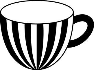 Striped Tea Cup