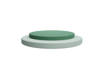 3d product display podium scene with the geometric platform. 3d cylinder stand podium. Commercial background. Geometric forms in modern minimal design. 3d rendering.