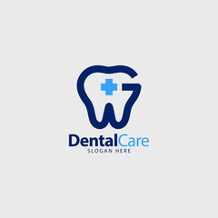 dental care clinic logo simple modern design idea