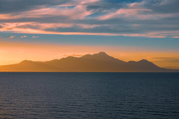 有明海の夕暮れ（熊本県宇土市）