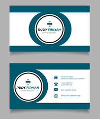 Vector creative modern professional business card template design
