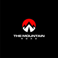 Mountain Road in O letter logo