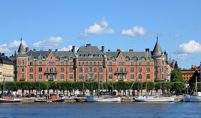 Naklejka na ściany i meble Sweden, the city of Stockholm and the Baltic sea