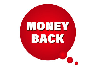 Money back label. Vector illustration. Eps-10