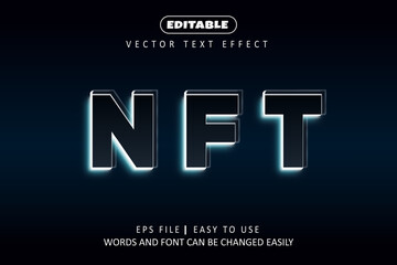 NFT light text effect