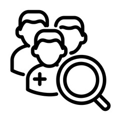 medical, doctor search icon