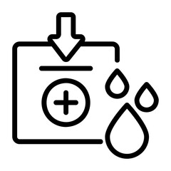 medical, donation blood icon