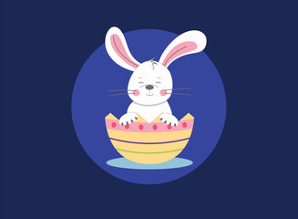 Easter bunny vector illustration