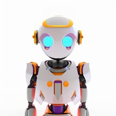 Obraz premium Robots with female expressions, coloreful.
