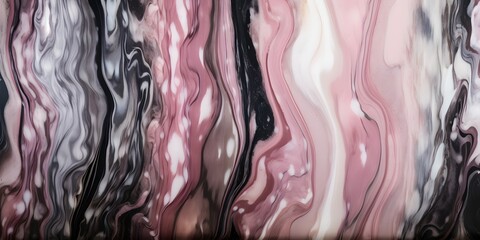 Black and Pink Marble Patterned Texture Background | Generative AI Artwork 