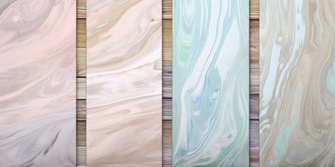 Colorful Pastel Color Marble Wood Patterned Texture Background | Generative AI Artwork 