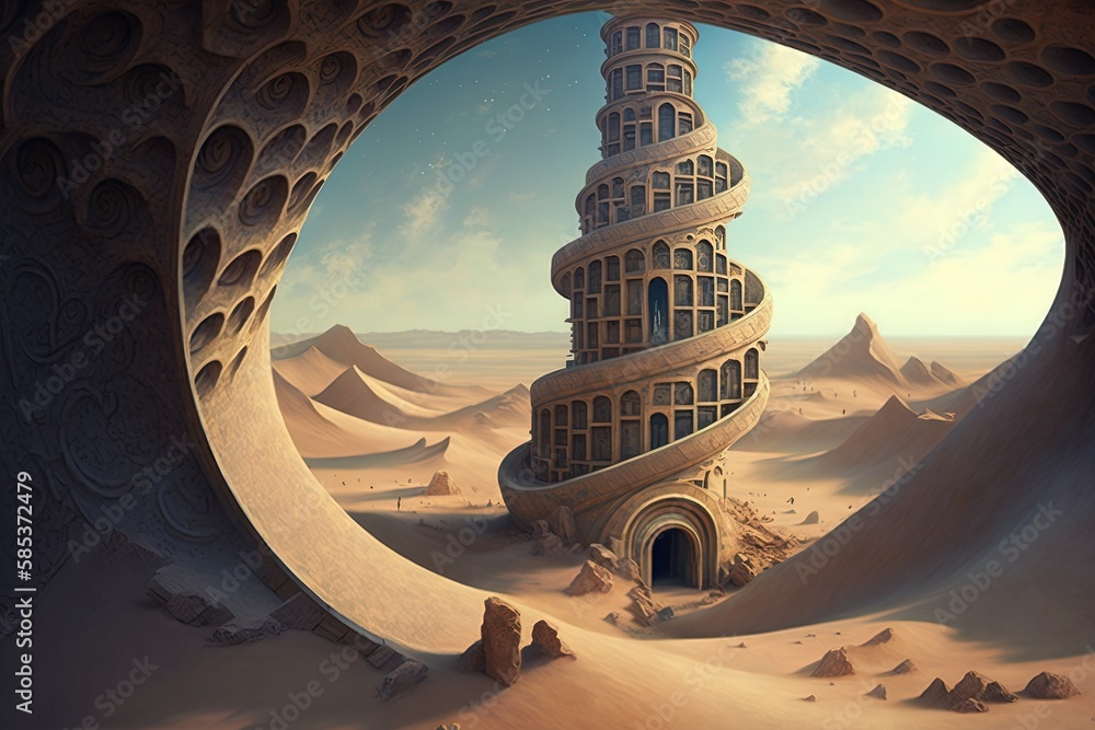 Poster curiosity breaks open the woven tower of creation generative ai