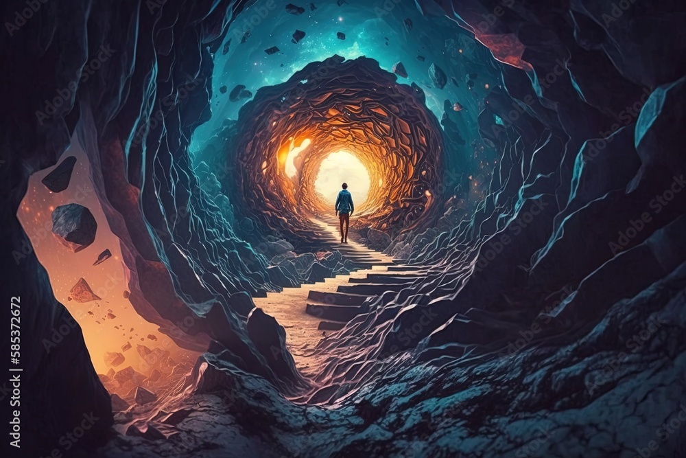 Poster journey into an unseen dimension generative ai
