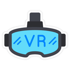 Vr Glasses Sticker Icon